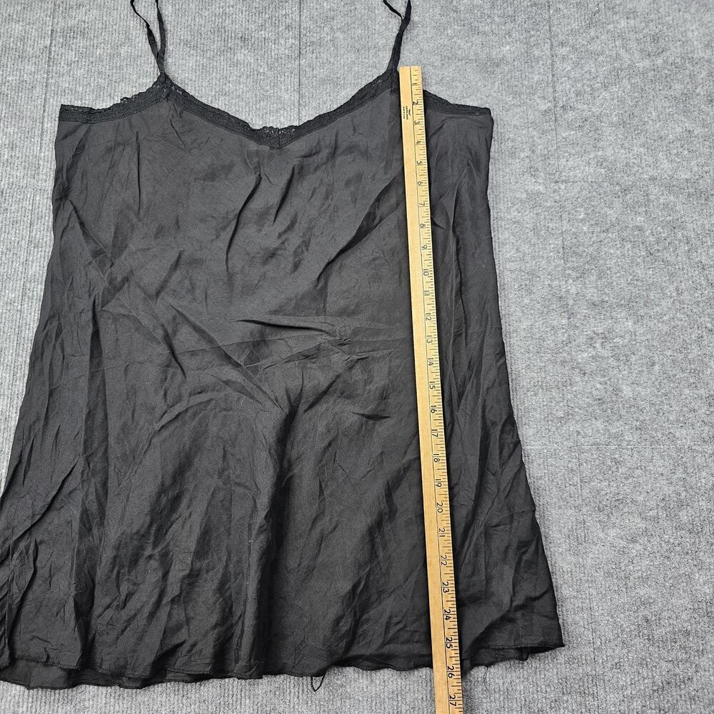 Love Johnny Was Slip Dress Womens XL Black Lace Trim Spaghetti Strap Chemise - Picture 3 of 7